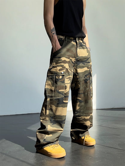 Straight Camouflage Workwear Pants WN5695