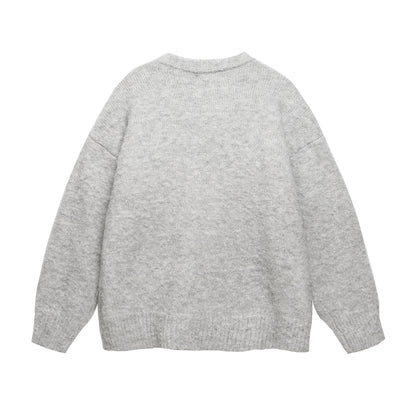 Christmas Dog Embroidery Knit Sweater WN26843