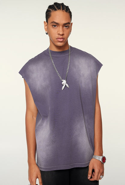 Washed Oversize Tank Top T-shirt WN6448