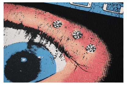 Heavyweight Waffle Eye Graphic Short Sleeve T-Shirt WN26493