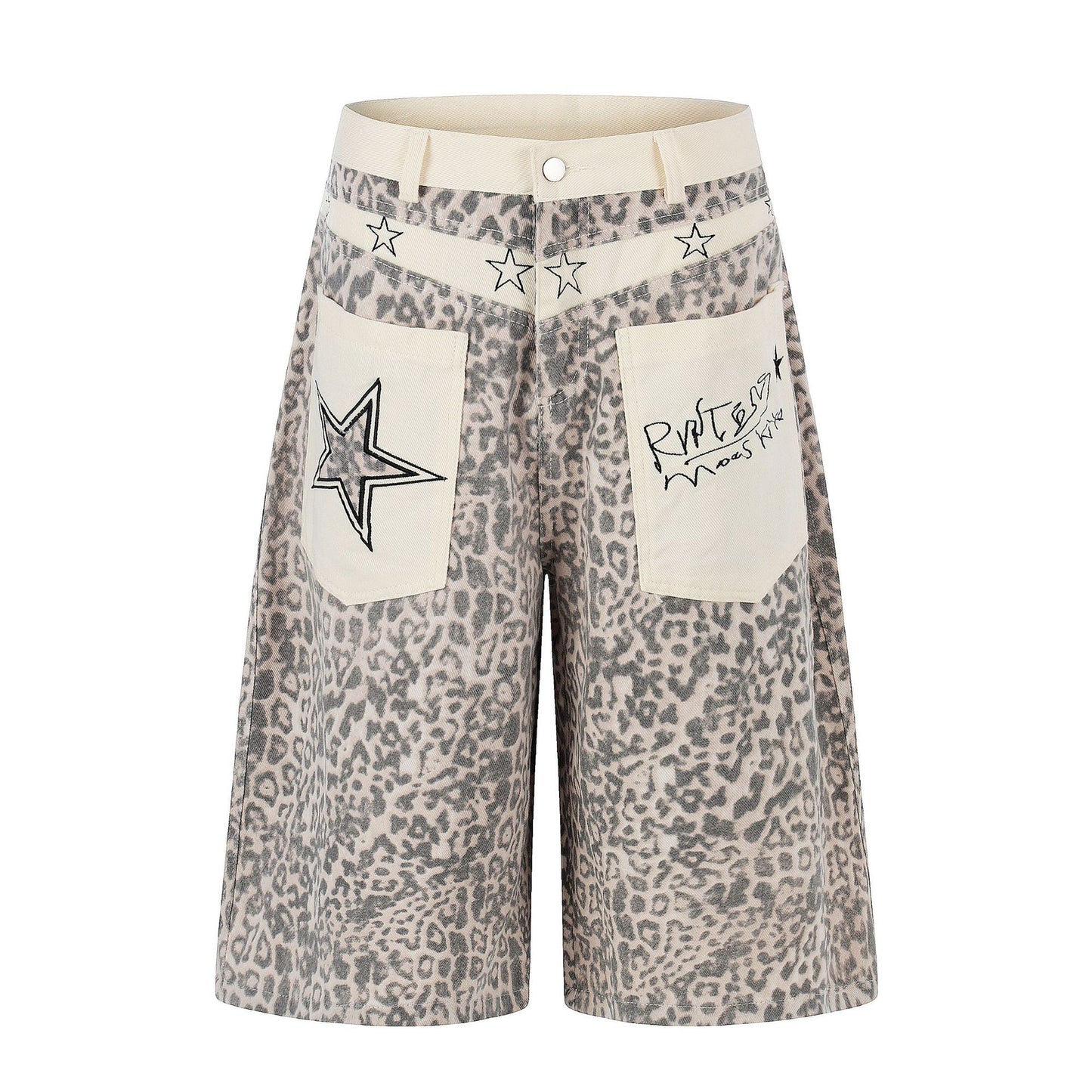 Leopard Star Pocket Half Pants WN25521