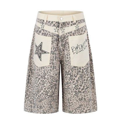 Leopard Star Pocket Half Pants WN25521