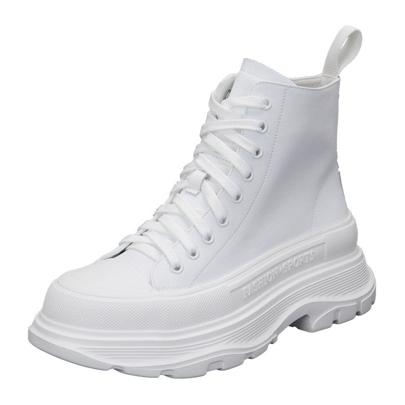 Lace Up Platform Thick Sole Short Boots WN24702