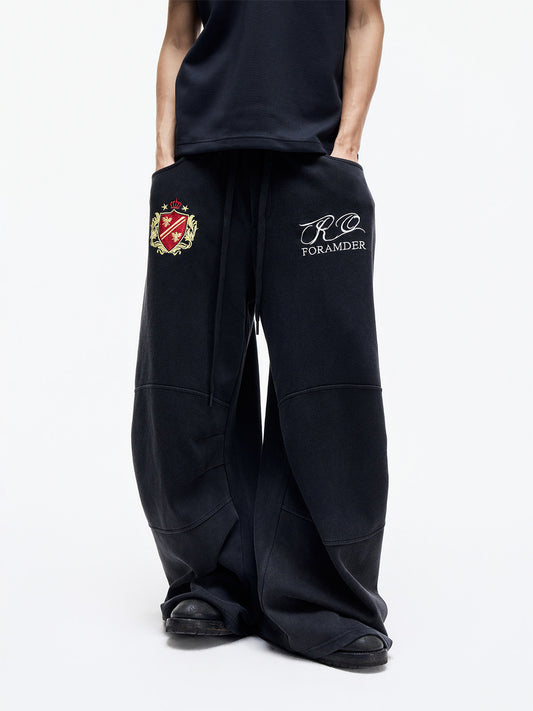 Logo Embroidery Wide Leg Sweatpants WN27267