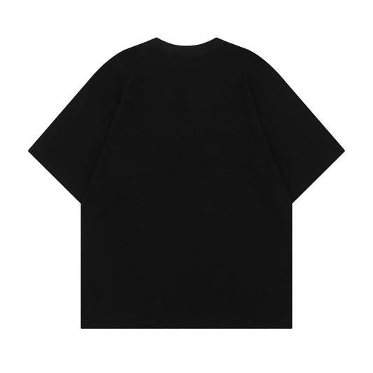 Apple Letter Print Short Sleeve T-Shirt WN26920