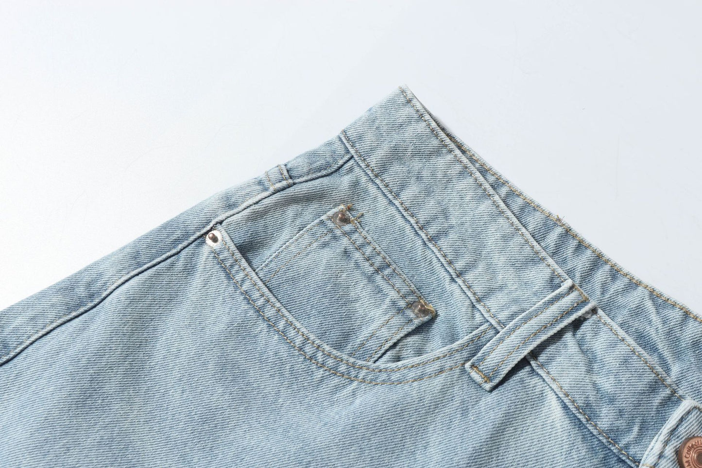 Washed Multi-Pocket Denim Half Pants WN26168