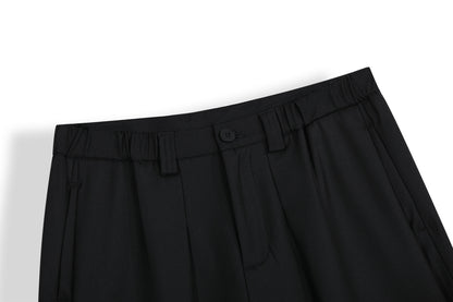 Wide Leg Pleats Half Trousers WN25967