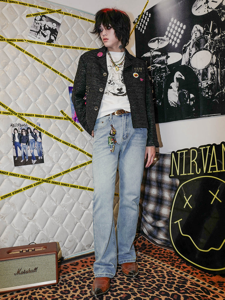 Fringe Detail Short Jacket WN15994