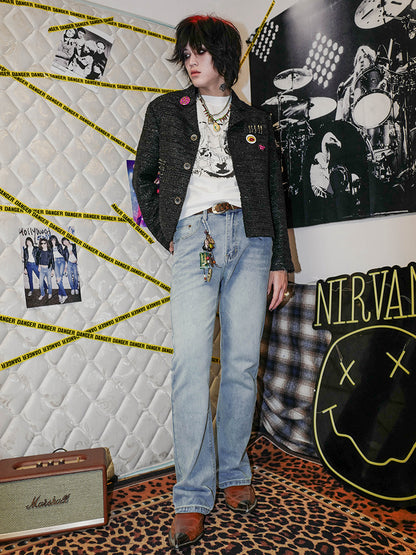 Fringe Detail Short Jacket WN15994