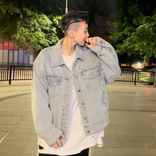Rhinestone Sparkle Denim Jacket WN20690