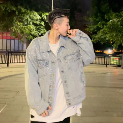 Rhinestone Sparkle Denim Jacket WN20690
