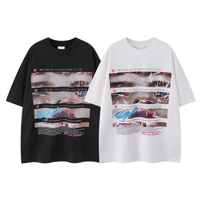Graphic Print Short Sleeve T-Shirt WN16480