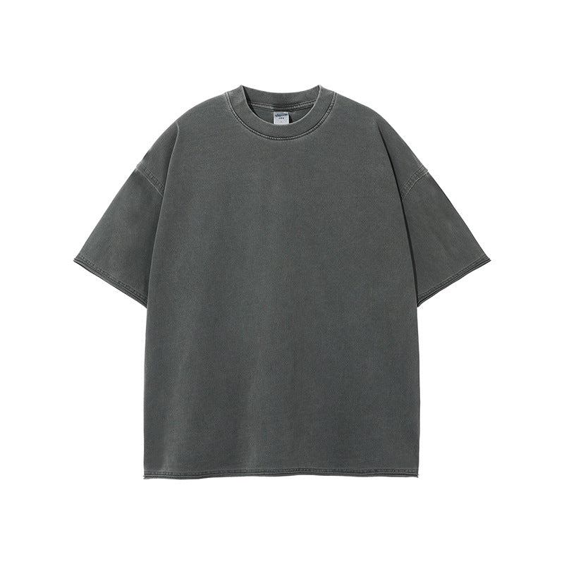 Oversize Washed Short-sleeve T-shirt WN6626