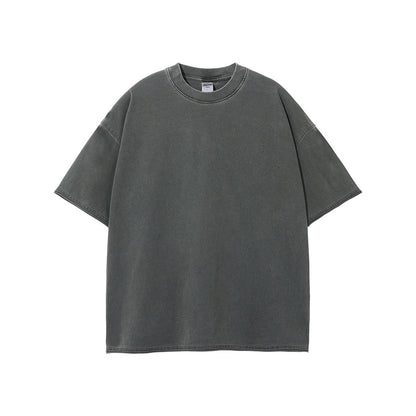 Oversize Washed Short-sleeve T-shirt WN6626