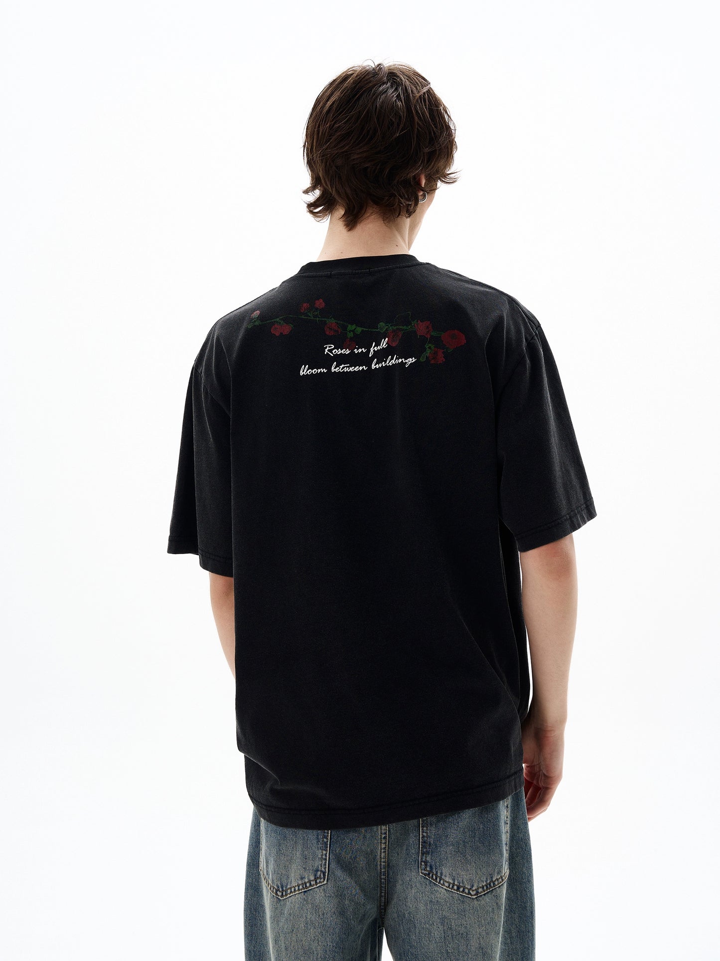 Graphic Letter Print Short Sleeve T-Shirt WN19197