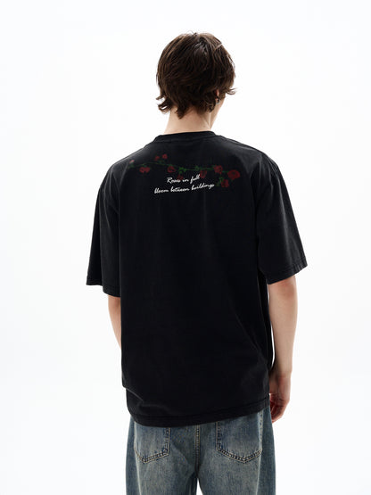 Graphic Letter Print Short Sleeve T-Shirt WN19197