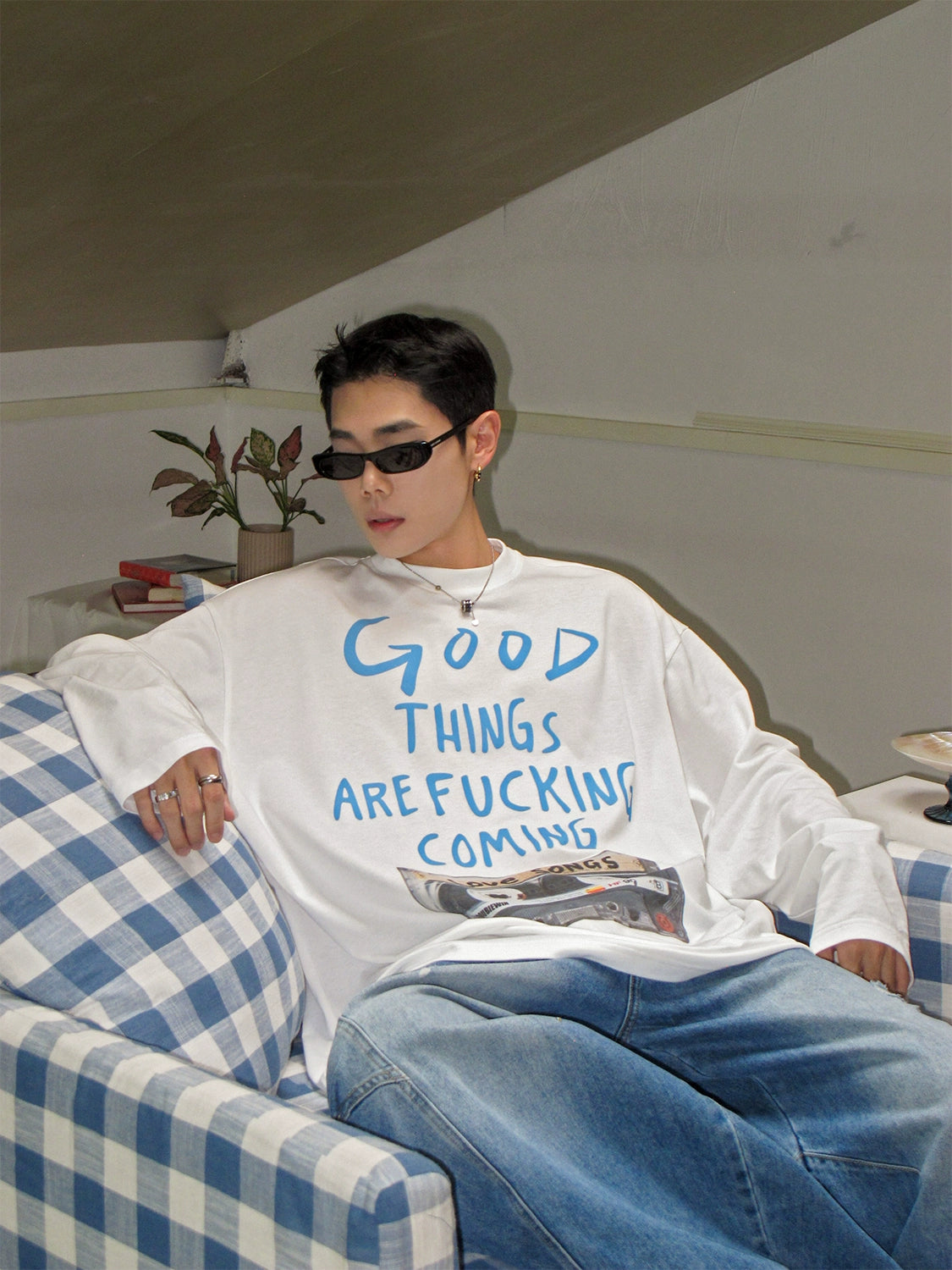 Graphic Print Breathable Long Sleeve T-Shirt WN20862