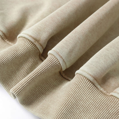 Washed Fleece-Lined Zipper Hoodie WN12652