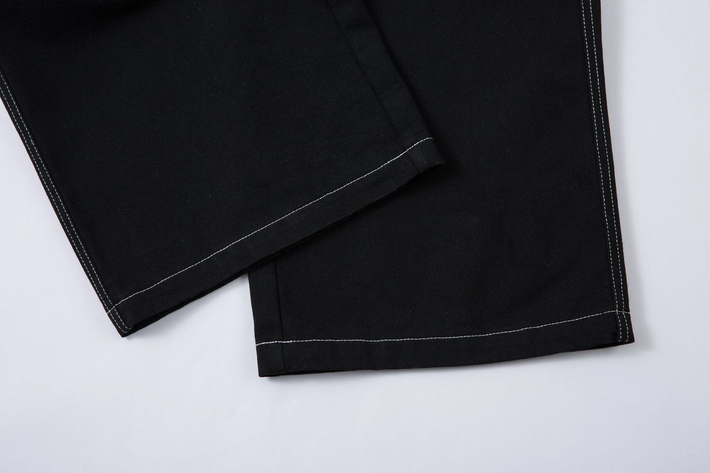 Graphic Embroidery Wide Leg Denim Jeans WN16200