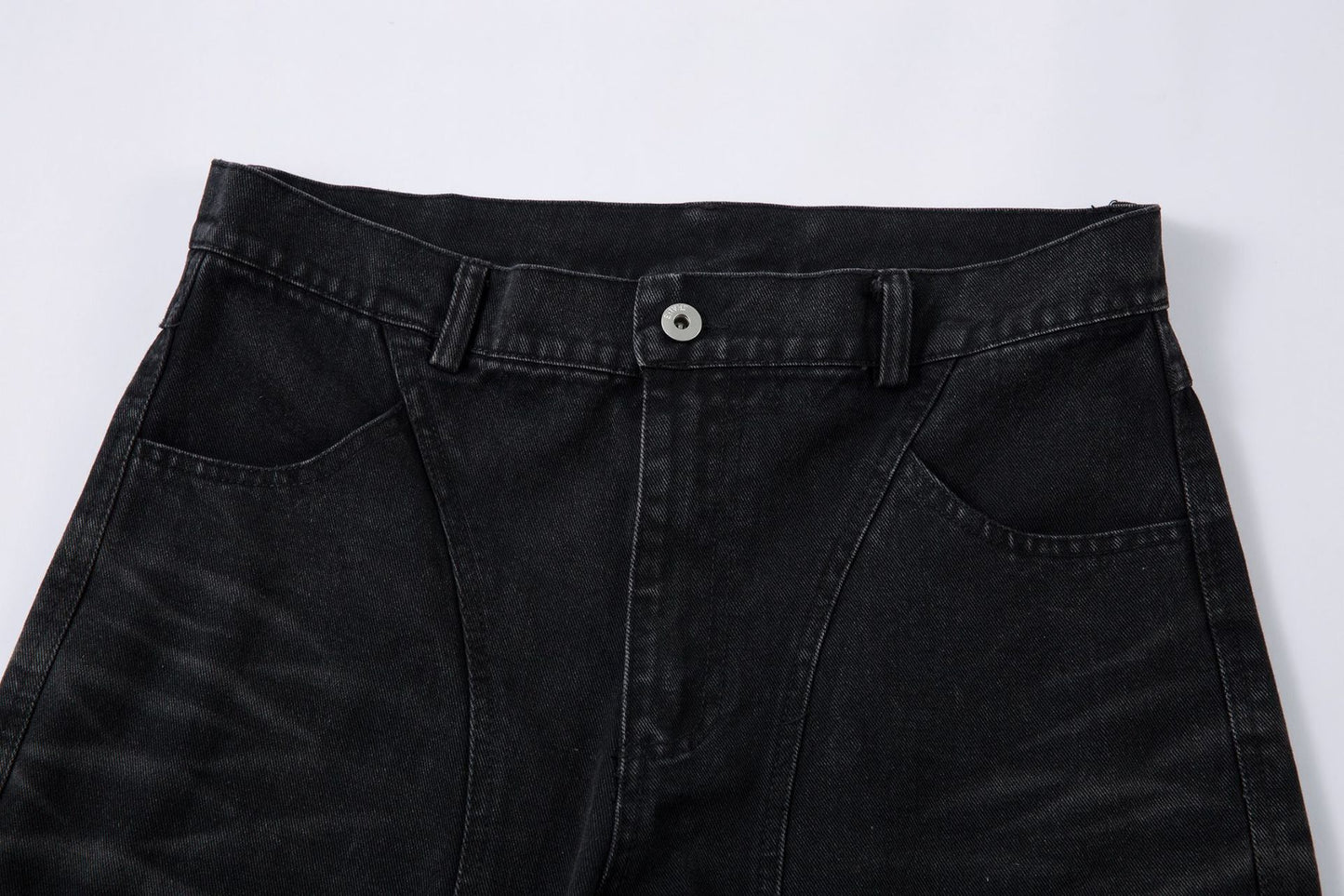 Wash Wide Leg Denim Cargo Jeans WN14132