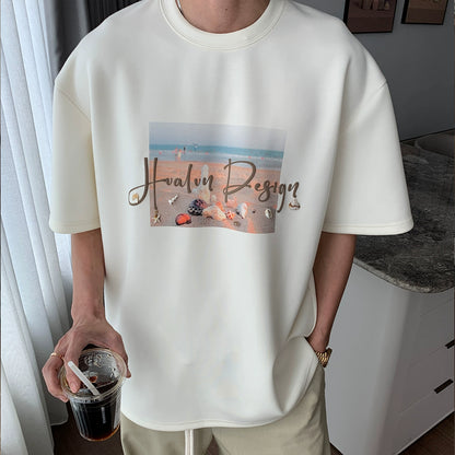 Print Oversize Short Sleeve T-Shirt WN20437