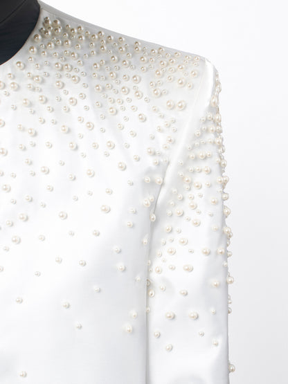 Beads Decor Short Jacket WN23683