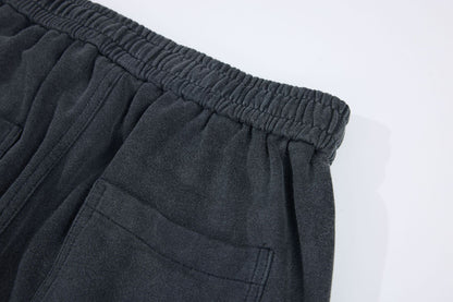 Washed Fade Graphic Wide Leg Sweatpants WN26098
