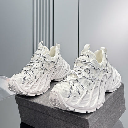 Mesh Strap Platform Chunky Sole Sneakers WN24707