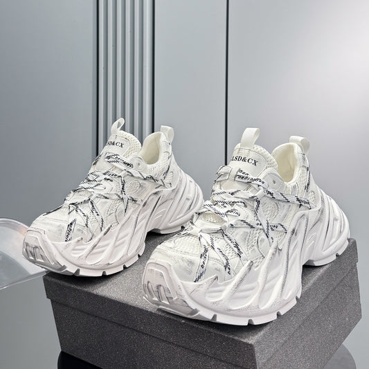 Mesh Strap Platform Chunky Sole Sneakers WN24707
