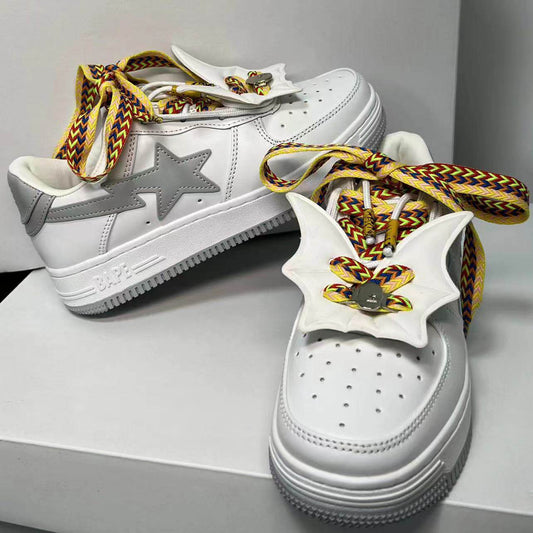 Star Applique Lace-Up Sneakers WN24039