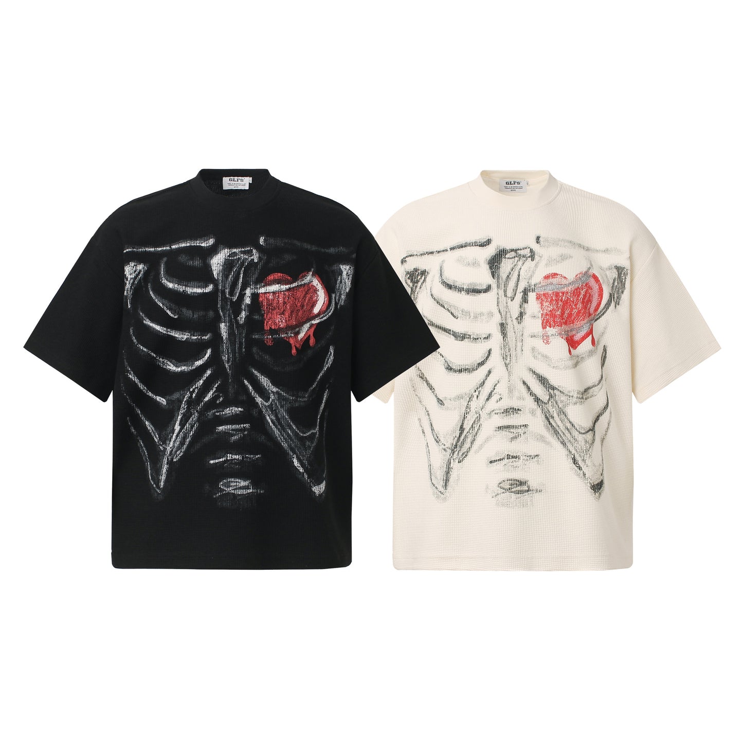 Waffle Graffiti Oversize Short Sleeve T-Shirt WN26061