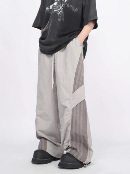 Side Stripes Wide-Leg Sporty Pants WN6551