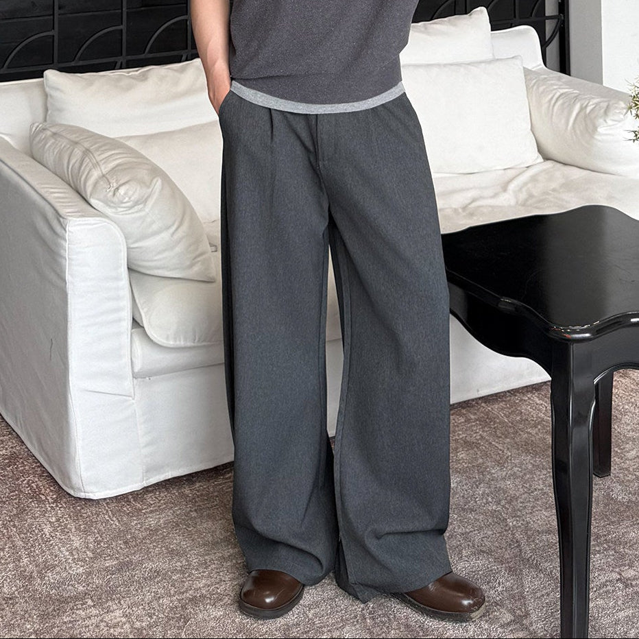Pleats Wide Leg Trousers WN24993