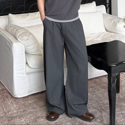 Pleats Wide Leg Trousers WN24993