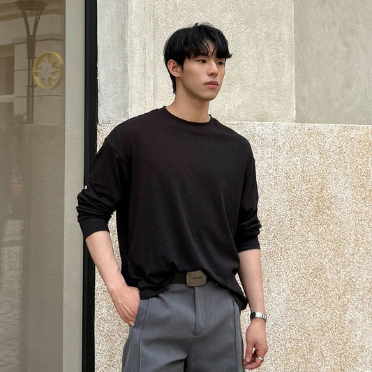Solid Color Long Sleeve T-Shirt WN24976