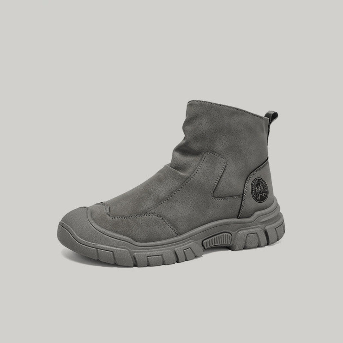 Side Zipper Workwear High-Top Boots WN23419