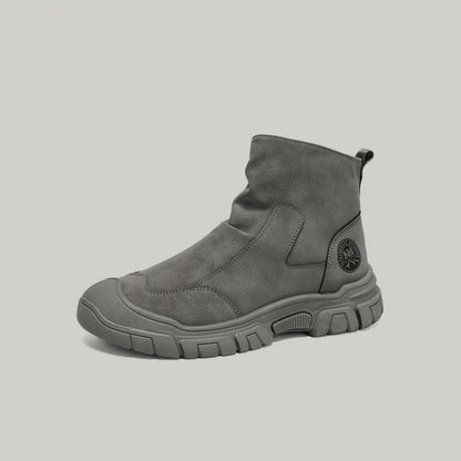 Side Zipper Workwear High-Top Boots WN23419