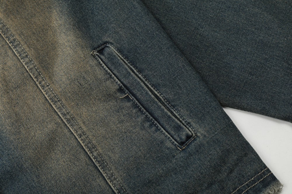 Washed Star Embroidery Denim Jacket WN28078