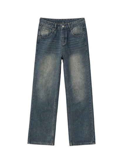 Washed Wide Leg Denim Jeans WN6733