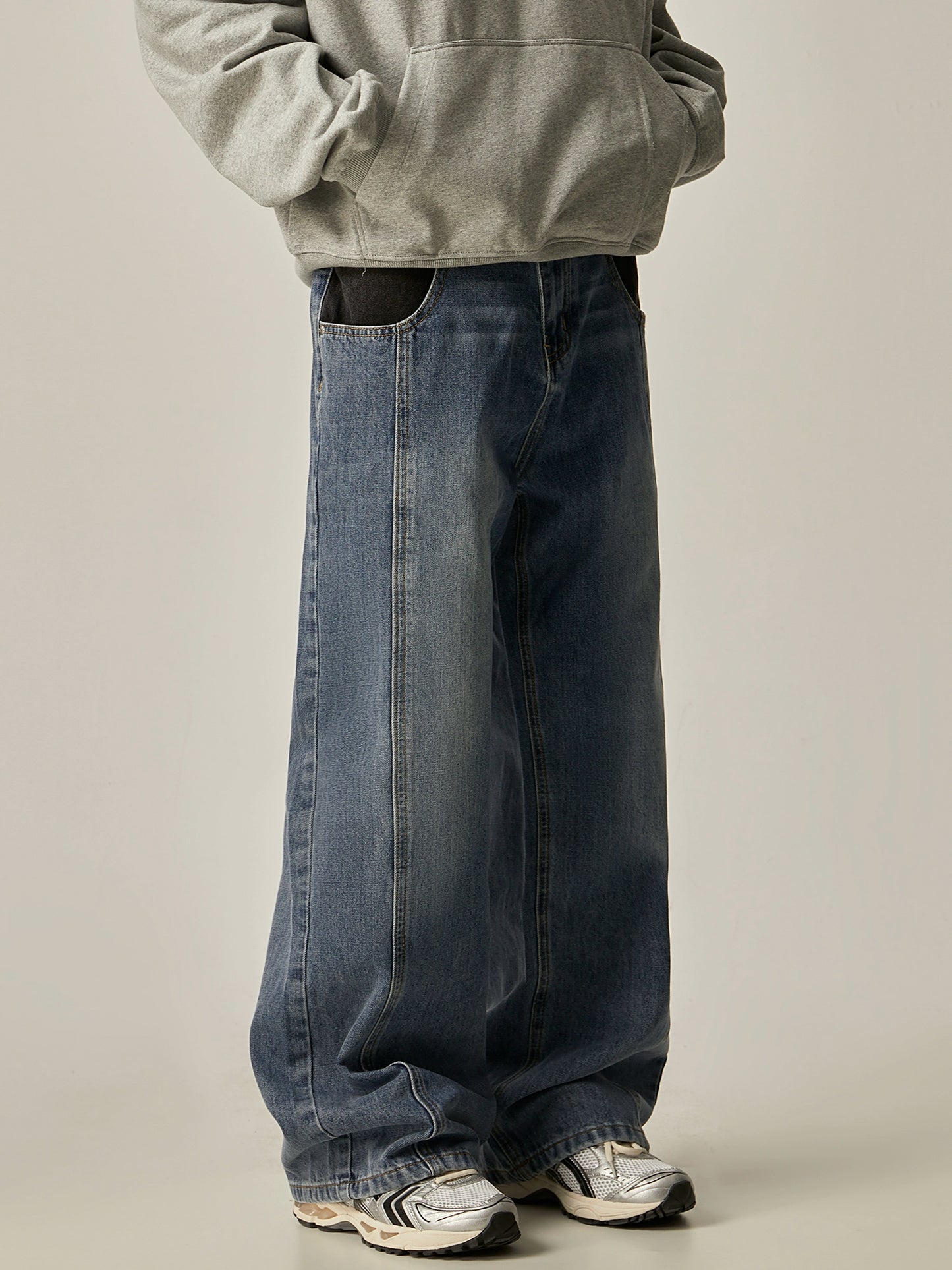 Wide-leg Straight Denim Jeans WN6225