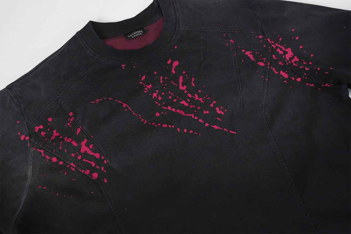 Washed Damage Long Sleeve T-Shirt WN23053