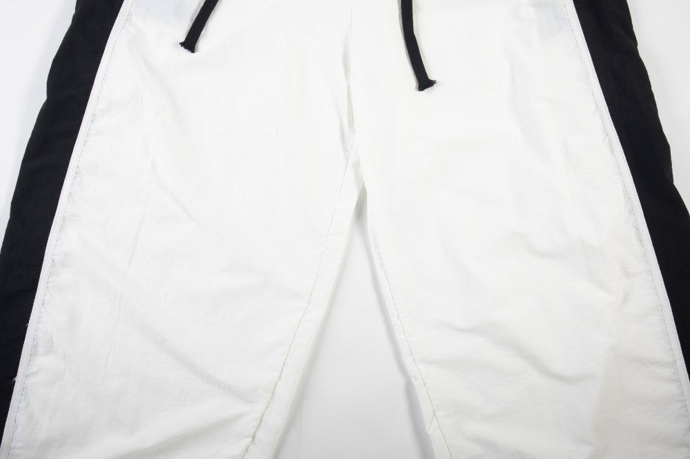 Double Waist Contrast Stripe Wide Leg Sweatpants WN28010