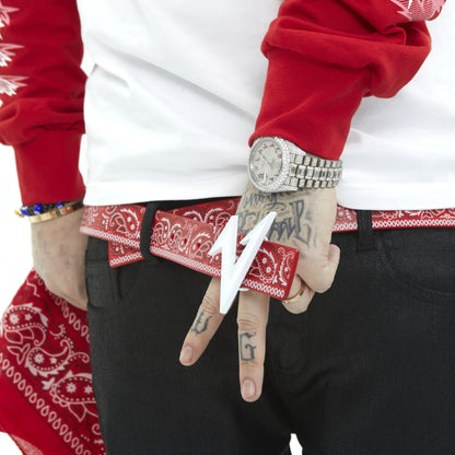 Paisley PU Leather Belt WN20993