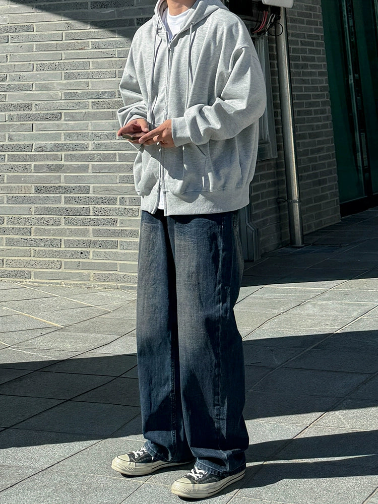 Double Zipper Design Oversize Hoodie WN20234