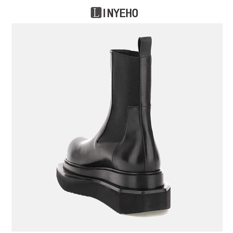 Round-Toe Short Boots WN20606