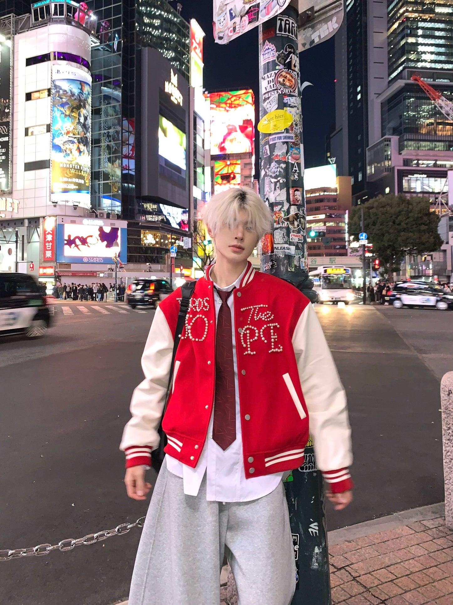 Colorblock Knit Patchwork Jacket WN19836