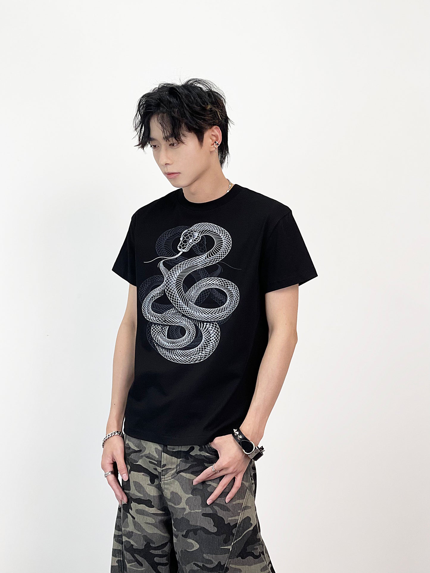 Short Length Structured Shoulder Short Sleeve T-Shirt WN24243