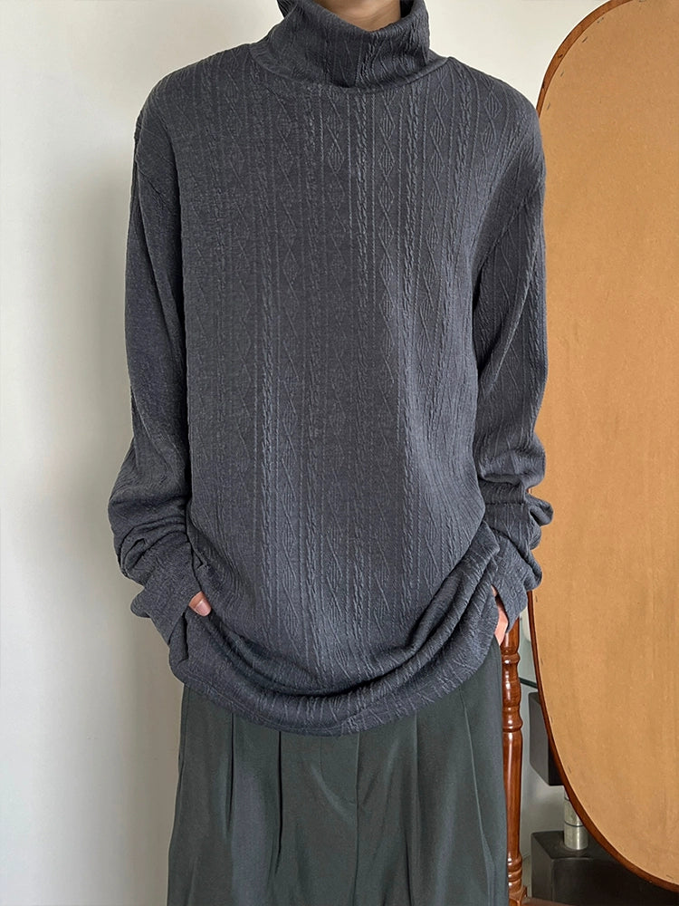 High-Neck Knit Sweater WN19963
