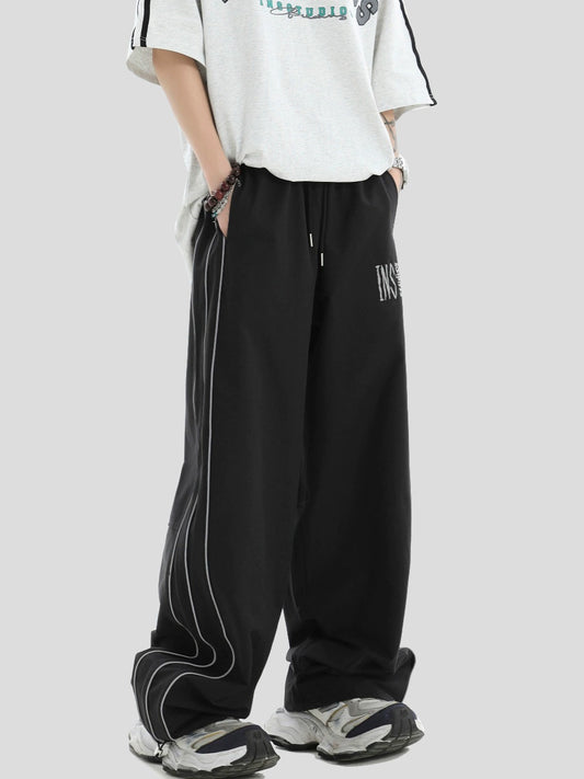 Logo Wide Leg Sporty Pants WN7145