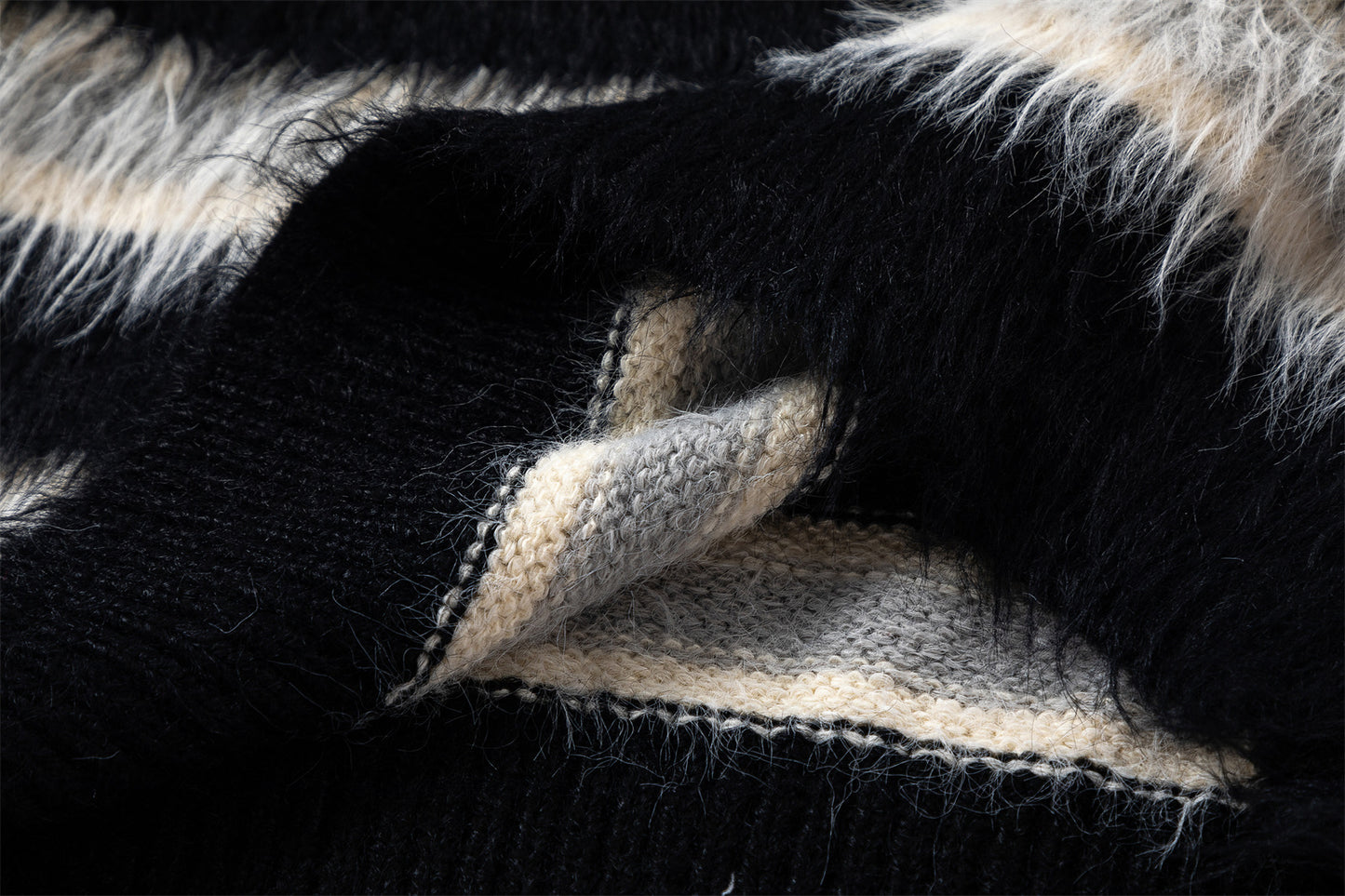 Stripe Oversize Knit Sweater WN11525